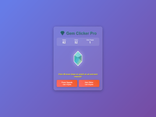 Play gem clicker pro
