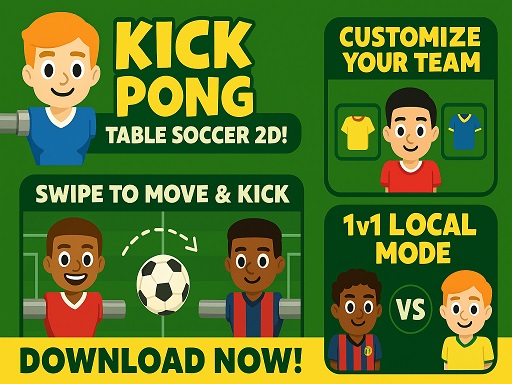 Play Kick Pong   Table Soccer