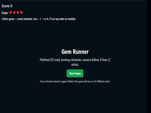 Thumbnail for Gem Runner